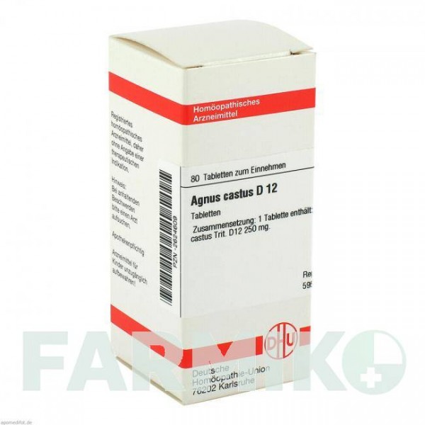 АГНУС КАСТУС (AGNUS CASTUS) D 12 таблетки 80 шт - Гомеопатія DHU