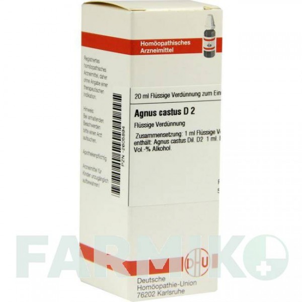 АГНУС КАСТУС (AGNUS CASTUS) D 2 розчин 20 мл - Гомеопатія DHU