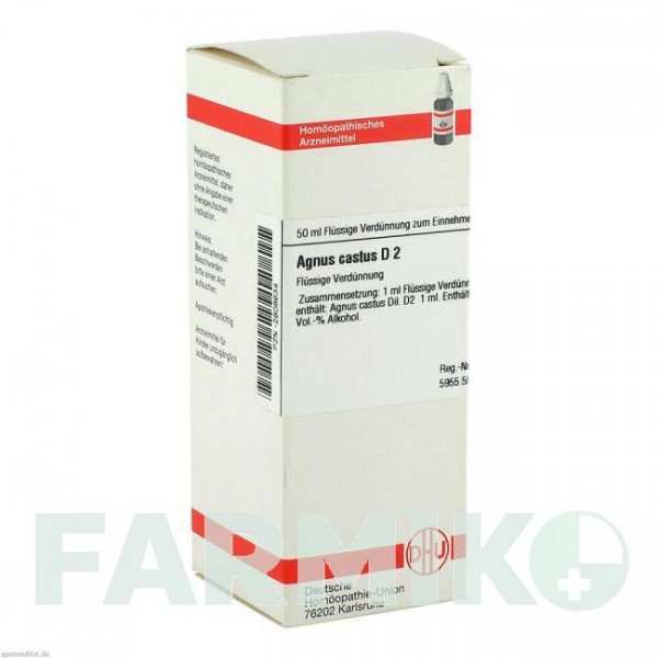 АГНУС КАСТУС (AGNUS CASTUS) D 2 раствор 50 мл - Гомеопатия DHU