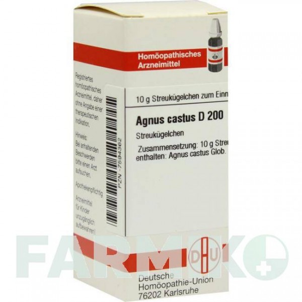 АГНУС КАСТУС (AGNUS CASTUS) D 200 глобули 10 г - Гомеопатія DHU