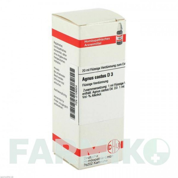 АГНУС КАСТУС (AGNUS CASTUS) D 3 раствор 20 мл - Гомеопатия DHU
