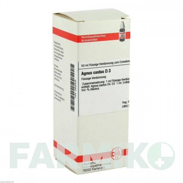 АГНУС КАСТУС (AGNUS CASTUS) D 3 раствор 50 мл - Гомеопатия DHU