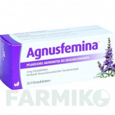 АГНУСФЕМИНА (AGNUSFEMINA) 4 мг таблетки 30 шт - Плоды целомудренного дерева HUBNER NATUR