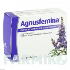 АГНУСФЕМИНА (AGNUSFEMINA) 4 мг таблетки 100 шт - Плоды целомудренного дерева HUBNER NATUR