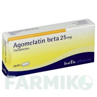 АГОМЕЛАТИН (AGOMELATIN) 25 мг таблетки 28 шт - Агомелатин BETAPHARM
