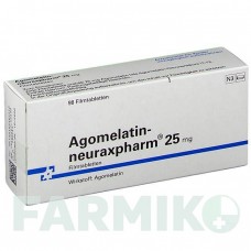 АГОМЕЛАТИН (AGOMELATIN) 25 мг таблетки 98 шт - Агомелатин NEURAXPHARM