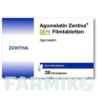 АГОМЕЛАТИН (AGOMELATIN) 25 мг таблетки 28 шт - Агомелатин ZENTIVA
