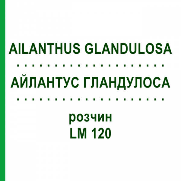 АЙЛАНТУС ГЛАНДУЛОСА (AILANTHUS GLANDULOSA) LM 120 раствор 10 мл - Гомеопатия ARCANA DR.SEWERIN