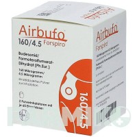 ЭРБУФО (AIRBUFO) 160 мкг/4,5 мкг/доза 2 х 60 доз порошок 2 шт - Формотерол, Будесонид HEXAL
