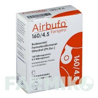 ЭРБУФО (AIRBUFO) 160 мкг/4,5 мкг/доза 60 доз порошок 1 шт - Формотерол, Будесонид HEXAL