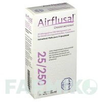 ЕРФЛЮЗАЛ (AIRFLUSAL) 25 мкг/250 мкг/доза 120 доз аерозоль 1 шт - Сальметерол, Флутиказон HEXAL