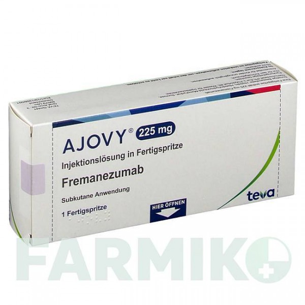 АДЖОВІ (AJOVY) 225 мг розчин 1 шт - Фреманезумаб TEVA