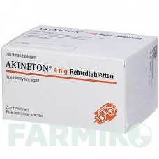 АКІНЕТОН (AKINETON) 4 мг таблетки 100 шт - Біпериден 1 0 1 CAREFARM