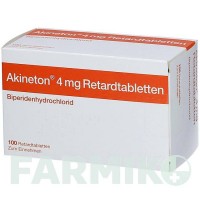АКІНЕТОН (AKINETON) 4 мг таблетки 100 шт - Біпериден AXICORP PHARMA