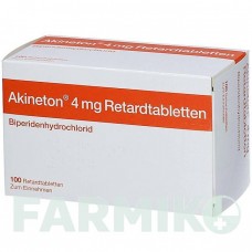 АКИНЕТОН (AKINETON) 4 мг таблетки 100 шт - Бипериден AXICORP PHARMA
