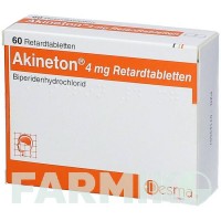 АКІНЕТОН (AKINETON) 4 мг таблетки 60 шт - Біпериден DESMA