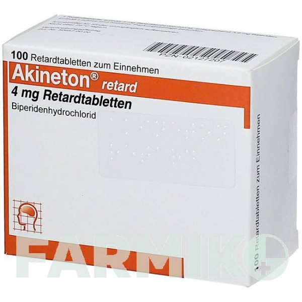 АКИНЕТОН (AKINETON) таблетки 50 шт - Бипериден ACA MULLER-ADAG PHARMA
