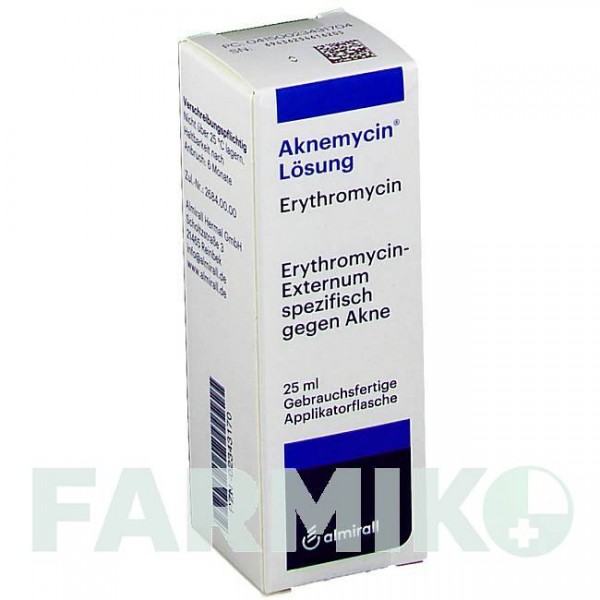 АКНЕМІЦИН (AKNEMYCIN) розчин 25 мл - Еритроміцин ALMIRALL