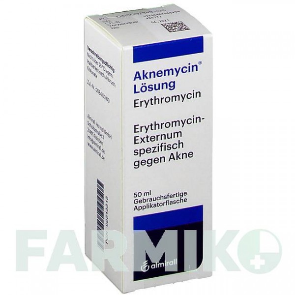 АКНЕМИЦИН (AKNEMYCIN) раствор 50 мл - Эритромицин ALMIRALL