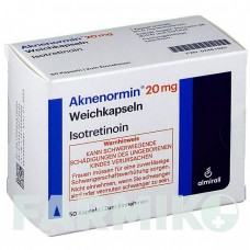 АКНЕНОРМІН (AKNENORMIN) 20 мг капсули 50 шт - Ізотретиноїн ALMIRALL