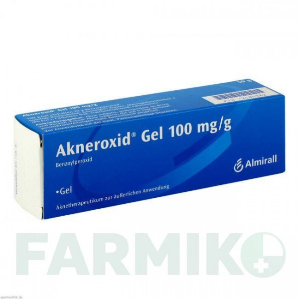 АКНЕРОКСИД (AKNEROXID) 10 гель 50 г - Бензоїл пероксид ALMIRALL