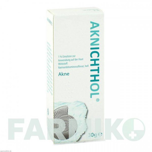 АКНЕТОЛ (AKNICHTHOL) лосьйон 30 г - Бітуміносульфонат ICHTHYOL-GESELLSCHAFT CORDES