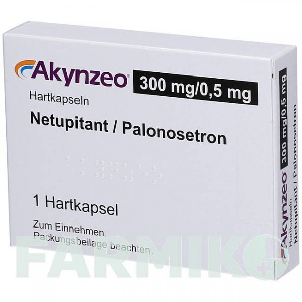 АКИНЗЕО (AKYNZEO) 300 мг/0,5 мг капсулы 1 шт - Палоносетрон, Другое AXICORP PHARMA