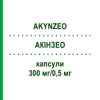 АКІНЗЕО (AKYNZEO) 300 мг/0,5 мг капсули 1 шт - Палоносетрон, Інше ORIFARM