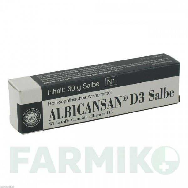 АЛЬБІКАНСАН (ALBICANSAN) D 3 мазь 30 г - Гомеопатія SANUM-KEHLBECK