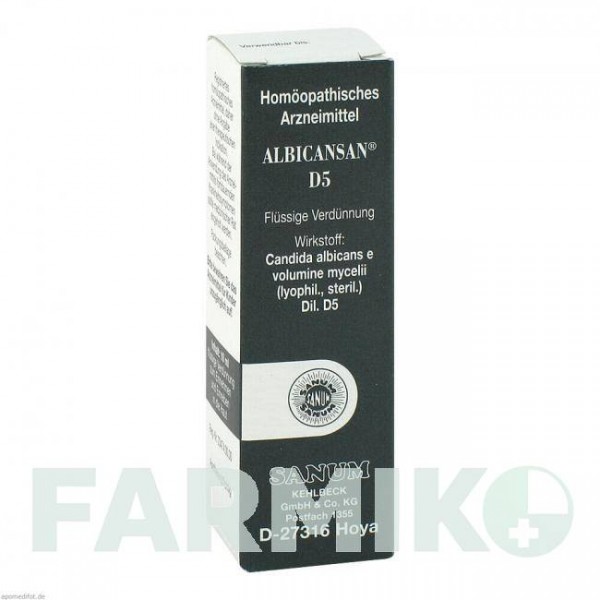 АЛЬБІКАНСАН (ALBICANSAN) D 5 краплі 10 мл - Гомеопатія SANUM-KEHLBECK