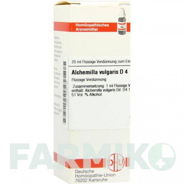 АЛХЕМИЛЛА ВУЛГАРИС (ALCHEMILLA VULGARIS) D 4 раствор 20 мл - Гомеопатия DHU