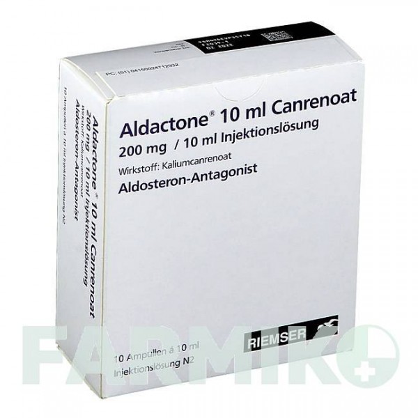 АЛЬДАКТОН (ALDACTONE) 10 мл раствор 10x10 мл - Калия канреноат ESTEVE PHARMACEUTICALS