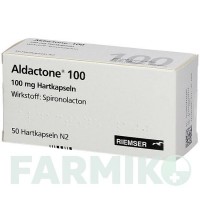 АЛЬДАКТОН (ALDACTONE) 100 капсули 50 шт - Спіронолактон ESTEVE PHARMACEUTICALS