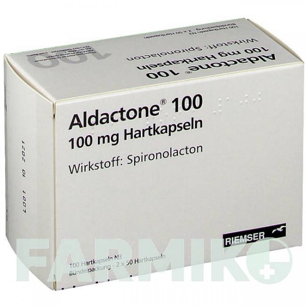 АЛЬДАКТОН (ALDACTONE) 100 капсулы 100 шт - Спиронолактон ESTEVE PHARMACEUTICALS
