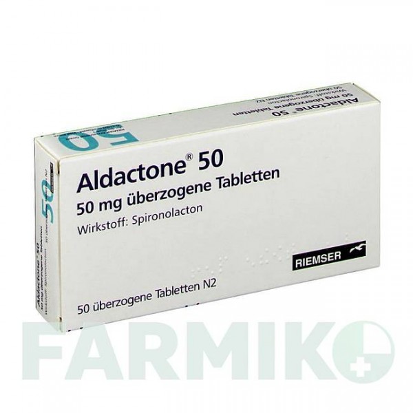 АЛЬДАКТОН (ALDACTONE) 50 таблетки 50 шт - Спіронолактон ESTEVE PHARMACEUTICALS
