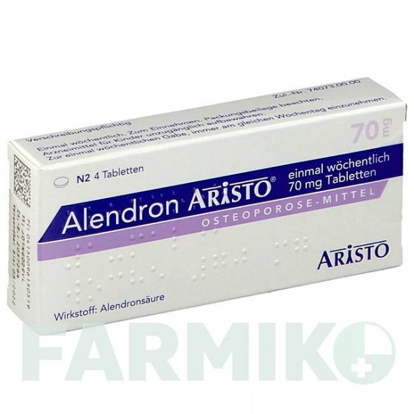 АЛЕНДРОН (ALENDRON) 70 мг таблетки 4 шт - Алендроновая кислота ARISTO PHARMA