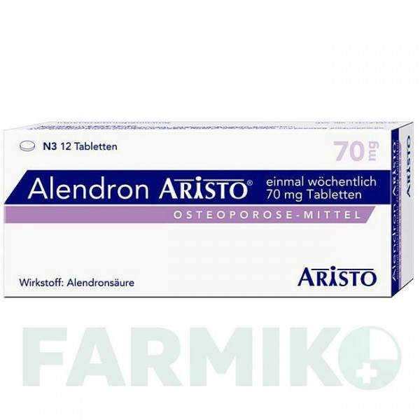 АЛЕНДРОН (ALENDRON) 70 мг таблетки 12 шт - Алендроновая кислота ARISTO PHARMA