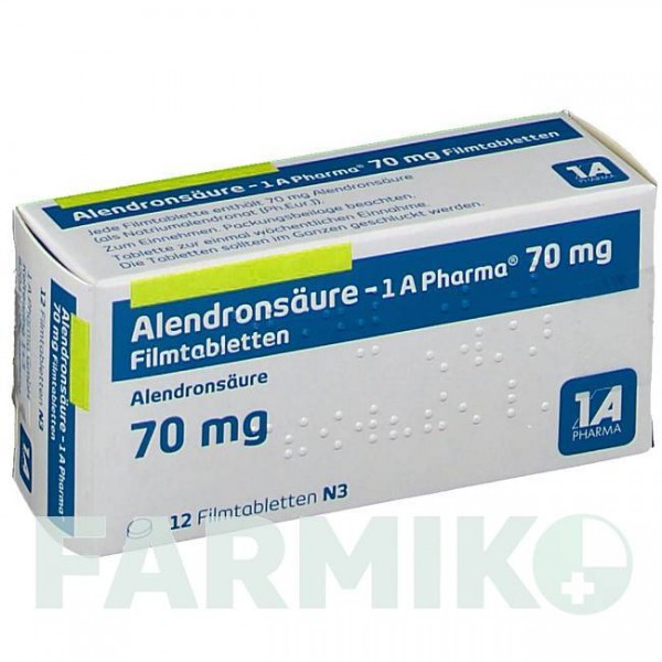 АЛЕНДРОНСАУР (ALENDRONSAURE) 70 мг таблетки 12 шт - Алендронова кислота 1 A PHARMA