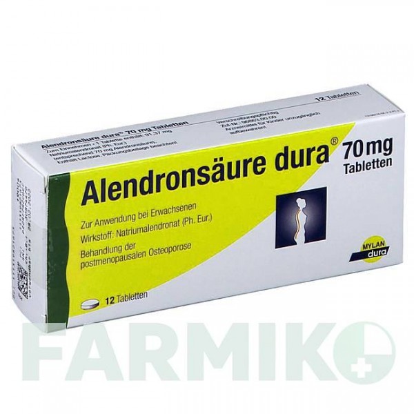 АЛЕНДРОНСАУР (ALENDRONSAURE) 70 мг таблетки 12 шт - Алендроновая кислота BB FARMA
