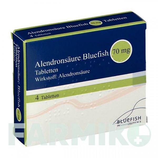 АЛЕНДРОНСАУР (ALENDRONSAURE) 70 мг таблетки 4 шт - Алендроновая кислота BLUEFISH