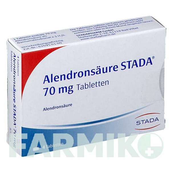 АЛЕНДРОНСАУР (ALENDRONSAURE) 70 мг таблетки 4 шт - Алендроновая кислота STADAPHARM
