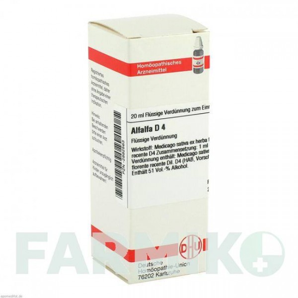 АЛЬФАЛЬФА (ALFALFA) D 4 розчин 20 мл - Гомеопатія DHU