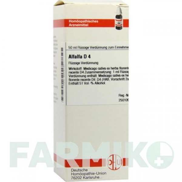 АЛЬФАЛЬФА (ALFALFA) D 4 розчин 50 мл - Гомеопатія DHU