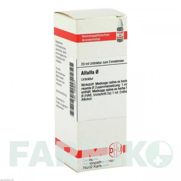 АЛЬФАЛЬФА (ALFALFA) раствор 20 мл - Гомеопатия DHU