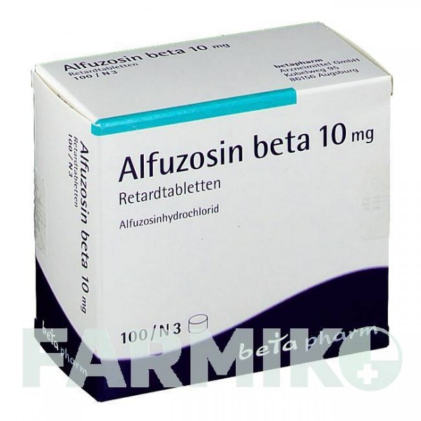 АЛФУЗОЗИН (ALFUZOSIN) 10 мг таблетки 100 шт - Альфузозин BETAPHARM