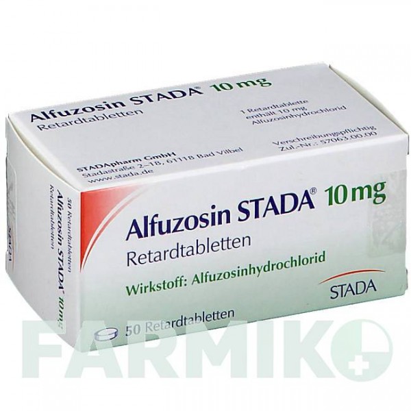 АЛФУЗОЗИН (ALFUZOSIN) 10 мг таблетки 50 шт - Альфузозин STADAPHARM