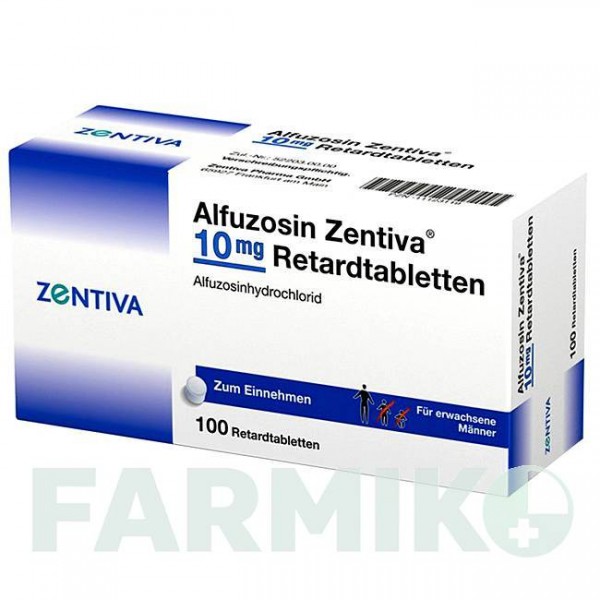АЛФУЗОЗИН (ALFUZOSIN) 10 мг таблетки 100 шт - Альфузозин ZENTIVA