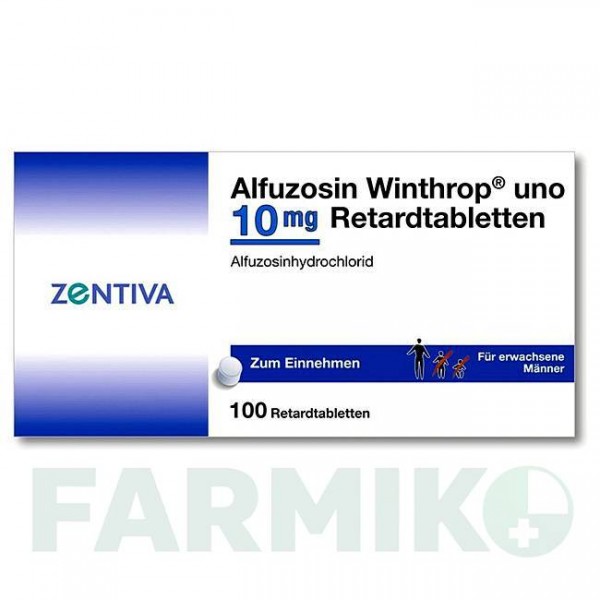 АЛФУЗОЗИН (ALFUZOSIN) 10 мг таблетки 100 шт - Альфузозин ZENTIVA