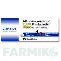 АЛФУЗОЗИН (ALFUZOSIN) 2,5 мг таблетки 50 шт - Альфузозин ZENTIVA