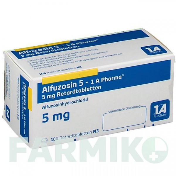 АЛФУЗОЗИН (ALFUZOSIN) 5 мг таблетки 100 шт - Альфузозин 1 A PHARMA
